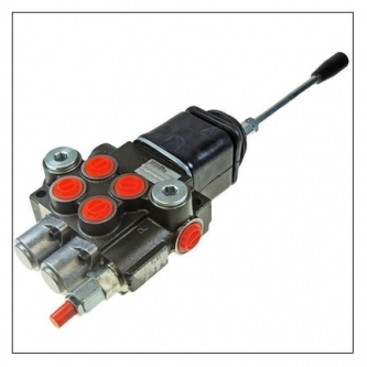 2-section hydraulic distributor with a joystick